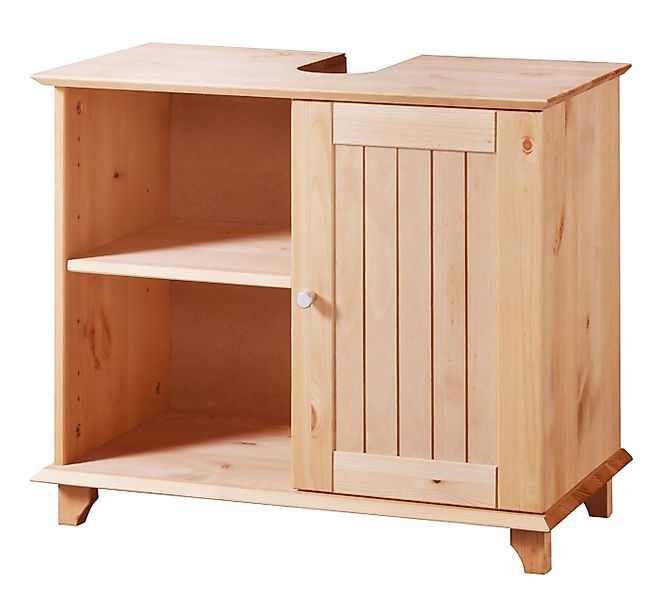 welltime Waschbeckenunterschrank Venezia Landhaus Badmöbel aus Massivholz, günstig online kaufen