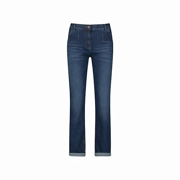 GERRY WEBER 5-Pocket-Jeans dunkel-blau (1-tlg) günstig online kaufen