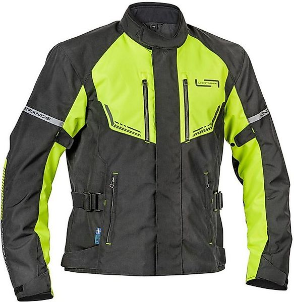Lindstrands Motorradjacke Textile Jacket Lomsen Black/Hv Yellow günstig online kaufen