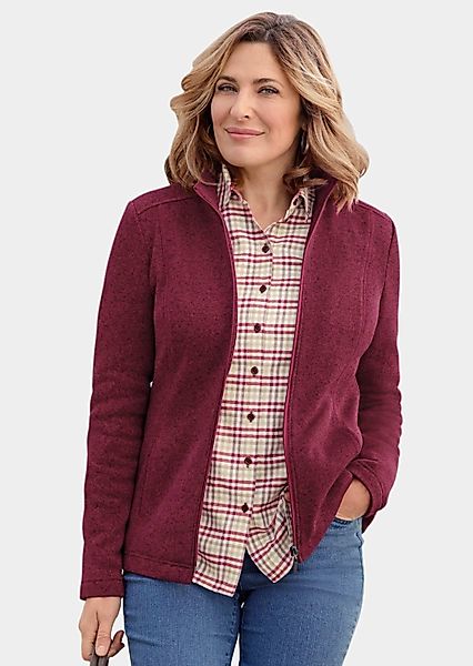 GOLDNER Fleecejacke Kurzgröße: Kuschelweiche Strickfleece-Jacke günstig online kaufen