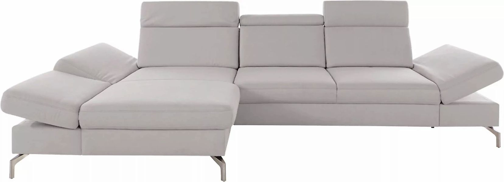 sit&more Ecksofa »Brisbane L-Form«, Fußhöhe 15 cm, inklusive Sitztiefen-, A günstig online kaufen