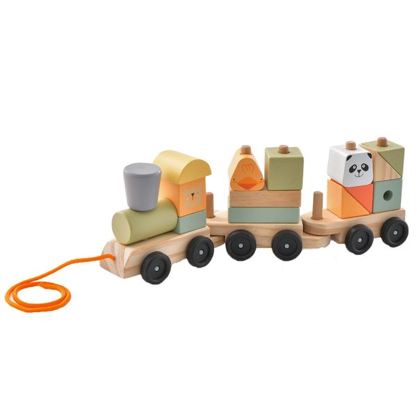 COSTWAY Spielzeug-Zug Kinder Holzeisenbahn Set, ab günstig online kaufen