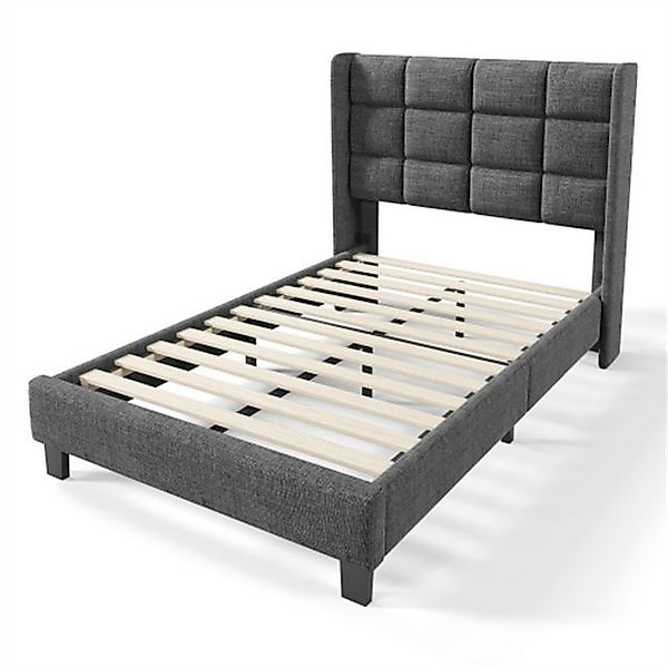 Sweiko Polsterbett, Holzbett mit Kopfteil und Lattenrost, Leinen, 90*200cm günstig online kaufen