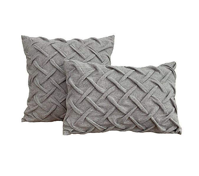 Interior by Hakito Dekokissen Design Kissenbezug inklusive Füllkissen Knote günstig online kaufen