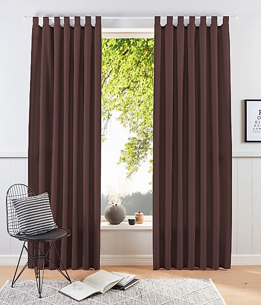 my home Vorhang "Raja" Schlaufen 2 Stk. tlg. 2er-Set, Bestseller, einfarbig günstig online kaufen