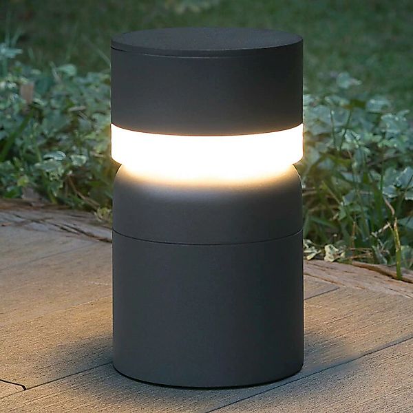 LED-Sockelleuchte Sete, dunkelgrau günstig online kaufen