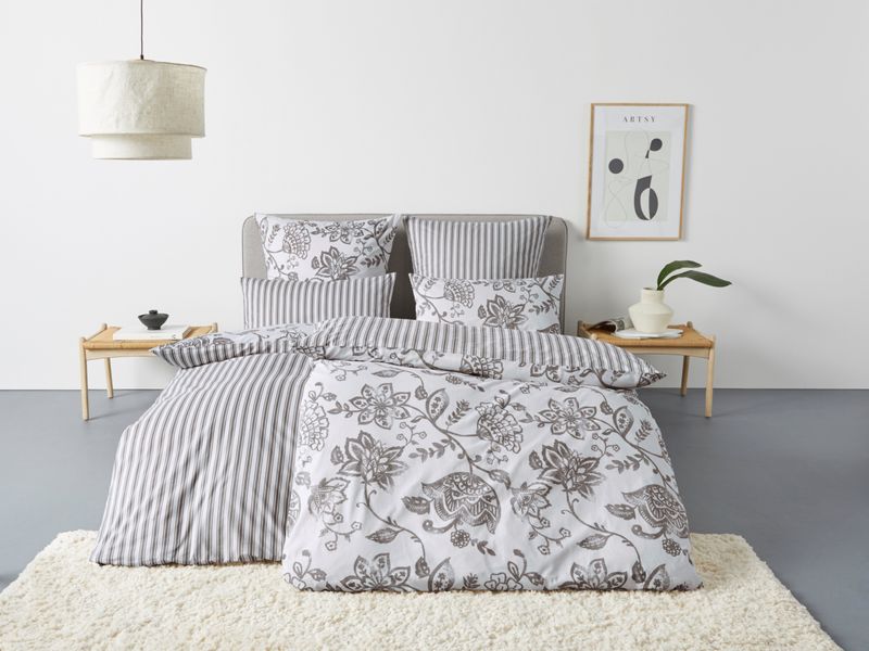 andas Bettwäsche "Nordby" 2 Stk. tlg. Bettwäsche aus Baumwolle, skandinavis günstig online kaufen
