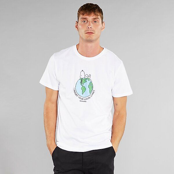 T-shirt Stockholm Snoopy Earth White günstig online kaufen