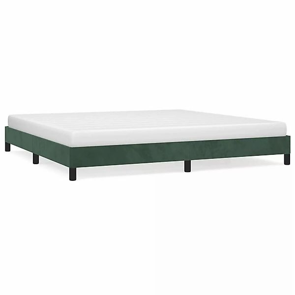 Vidaxl Bettgestell Dunkelgrün 200x200 Cm Samt günstig online kaufen