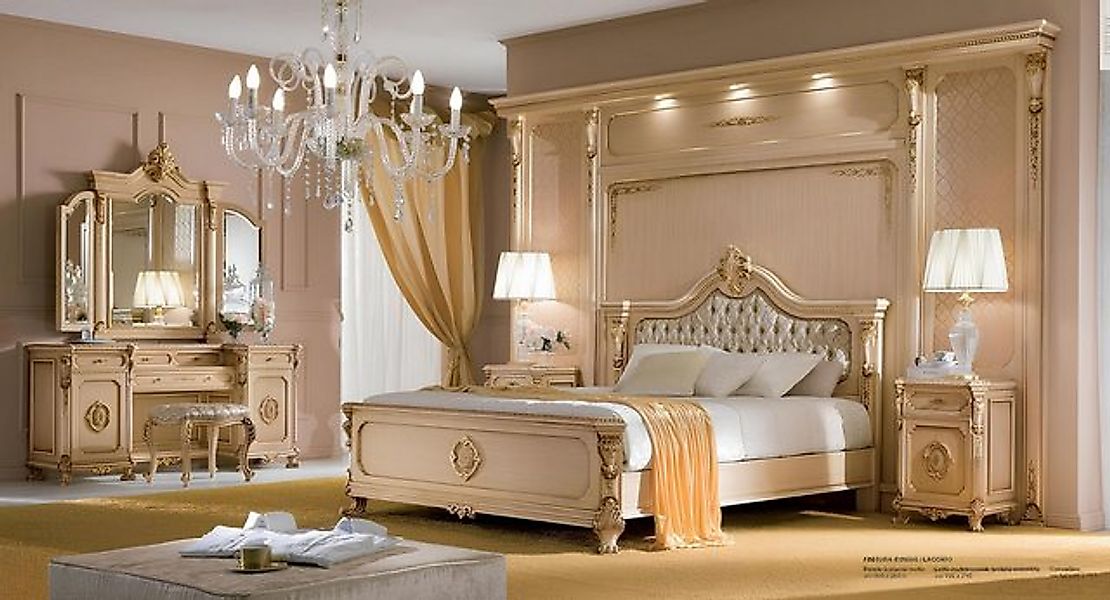 JVmoebel Bett Luxus Chesterfield Doppelbett Betten Schlafzimmer Bett Polste günstig online kaufen