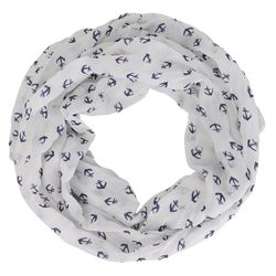 MIRROSI Loop Damen Schal mit Anker-Muster günstig online kaufen