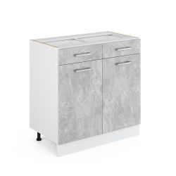 Vicco Unterschrank R-Line, Beton/Weiß, 80 cm günstig online kaufen