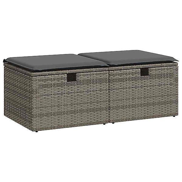 vidaXL Gartenlounge-Set 2-tlg. Garten-Sofagarnitur mit Kissen günstig online kaufen