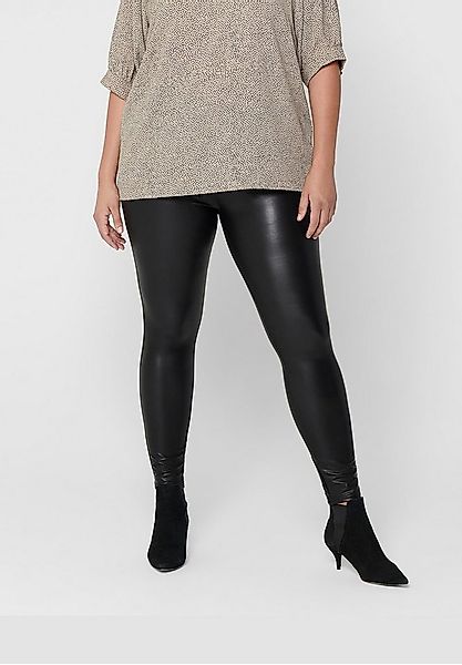 ONLY CARMAKOMA Lederimitathose Kunstleder Plus Size Elegante Basic CARROOL günstig online kaufen