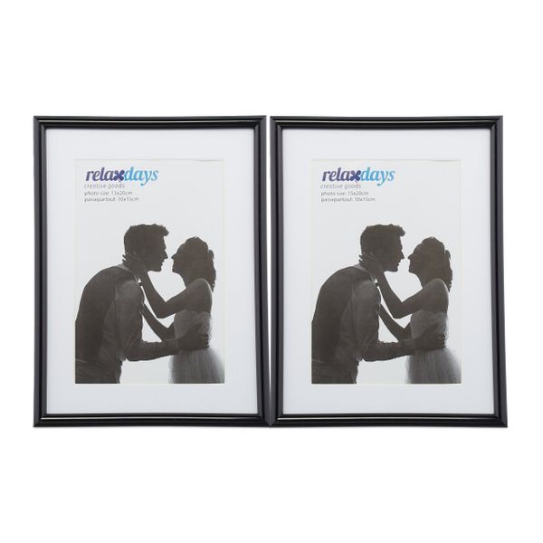 relaxdays Bilderrahmen 2er Set 15 x günstig online kaufen