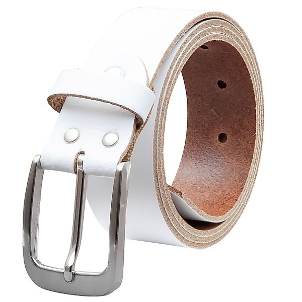 COLOGNEBELT Ledergürtel OM428-SL-Weiss MADE IN GERMANY, günstig online kaufen