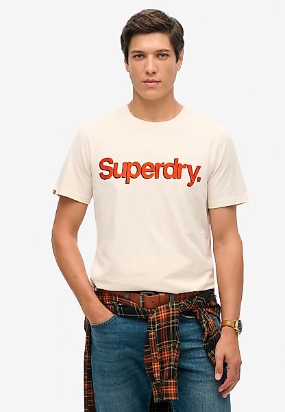 Superdry Rundhalsshirt "CLASSIC CORE LOGO SHADOW TEE" günstig online kaufen
