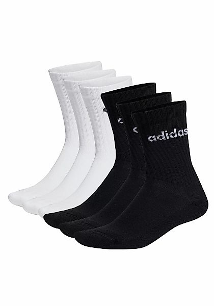 adidas Originals Kurzsocken "Socken Linear Crew Cushioned 6er Pack" günstig online kaufen