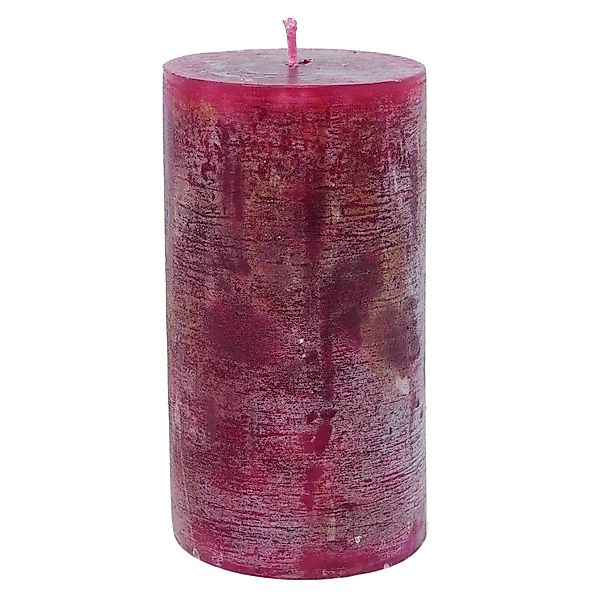 B&S Stumpenkerze Stumpenkerze durchgefärbt bordeaux 15 günstig online kaufen