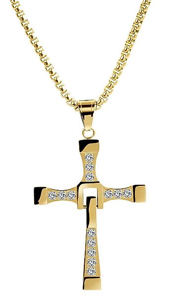 AKZENT Kette mit Anhänger Kless Edelstahl silber Damen wasserfest günstig online kaufen