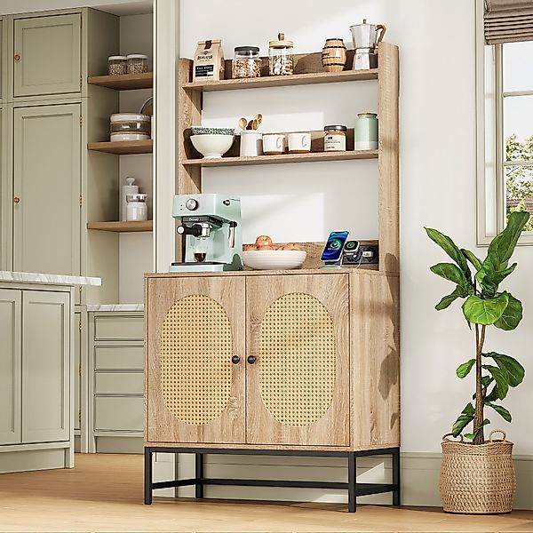 HAUSS SPOLE Sideboard Buffetschrank Rattan-Küchenschrank mit günstig online kaufen
