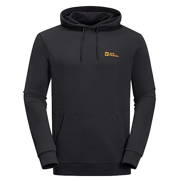 Jack Wolfskin Kapuzenpullover Essential (Bio-Baumwolle) schwarz Herren günstig online kaufen