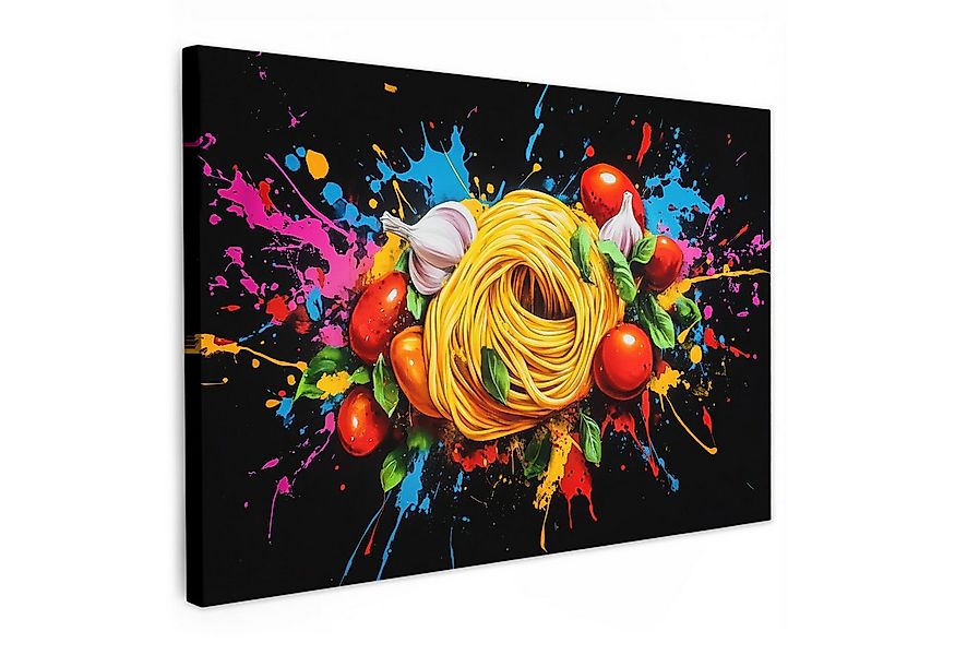 OneMillionCanvasses® Leinwandbild Spaghetti - Graffiti - Farbe - Bunt - Leb günstig online kaufen