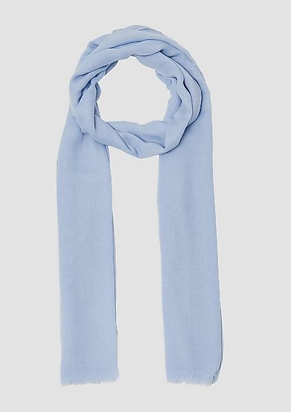 s.Oliver Schal Tuch, Leichter Schal aus Webware mit Fransen günstig online kaufen