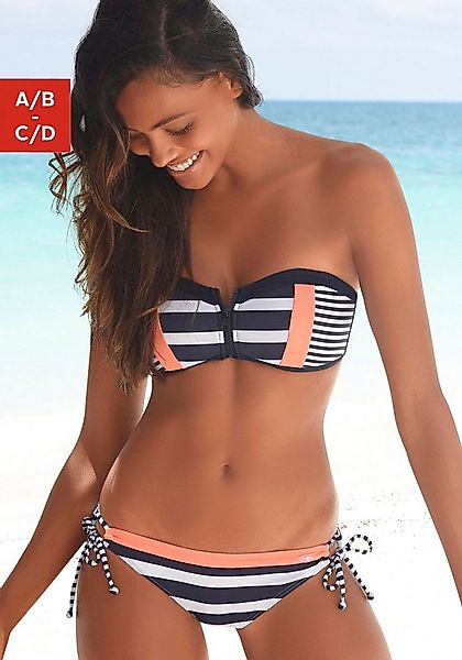 KangaROOS Bandeau-Bikini-Top Anita, mit Reißverschluss zwischen den Cups günstig online kaufen