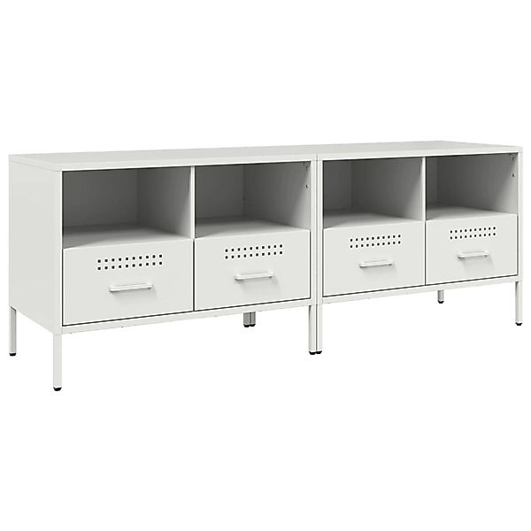 vidaXL TV-Schränke 2 Stk Weiß 68x39x50,5 cm Stahl 843053 günstig online kaufen