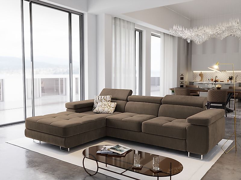 Masseno Ecksofa ELMA mit Schlaffunktion L-Form, günstig online kaufen