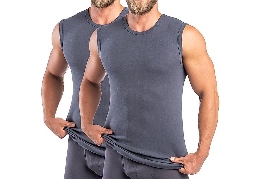 HERMKO Unterhemd 16040 2er Pack Herren Muskelshirts mit Rundhals, Unterhemd günstig online kaufen