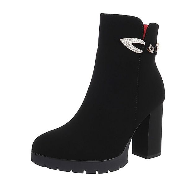 Ital-Design Damen Freizeit High-Heel-Stiefelette (87108571) Blockabsatz Hig günstig online kaufen