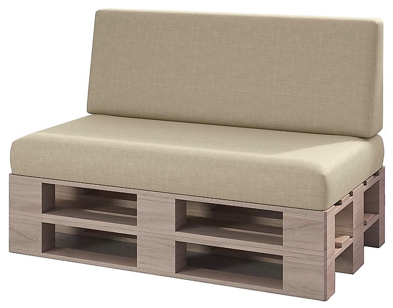 sunnypillow Palettenkissen Milano - 2er Set Palettenauflage mit abnehmbarem günstig online kaufen