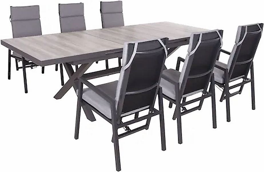 Garden Pleasure Garten-Essgruppe »RANA/SINTRA Set 02« 7 Stk. tlg. günstig online kaufen