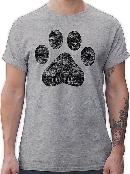 Shirtracer T-Shirt High Five Hunde Pfote günstig online kaufen