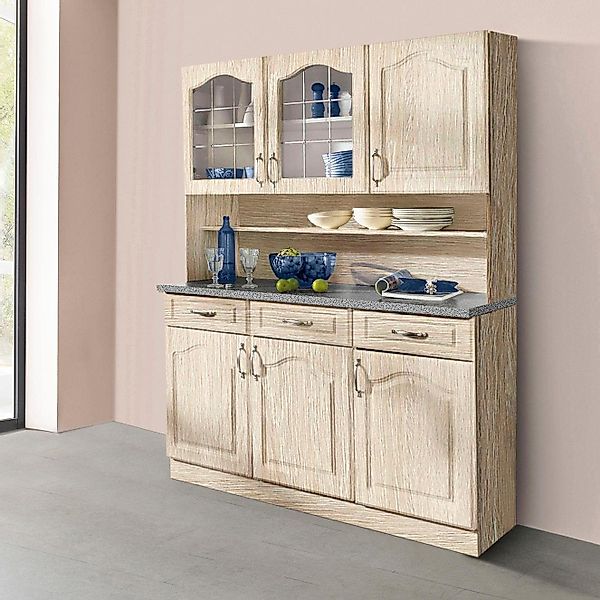 wiho Küchen Küchenbuffet "Linz", 150 cm breit, in Landhaus-Optik günstig online kaufen