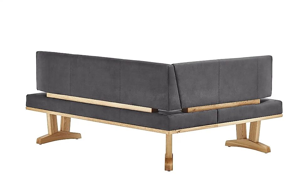 Woodford Eckbank massiv Mila ¦ grau ¦ Maße (cm): B: 202 H: 92 T: 152.0 Bänk günstig online kaufen