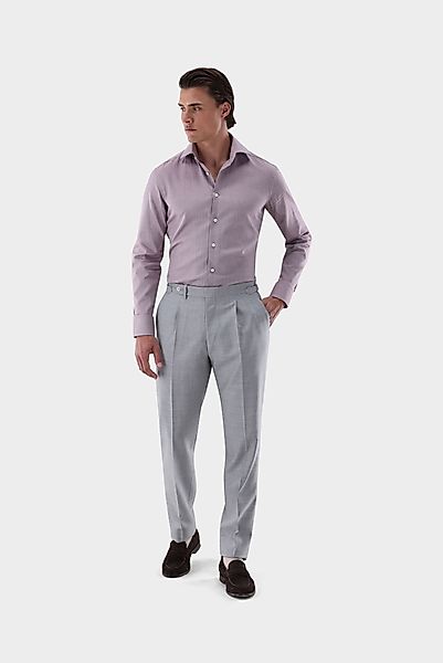 Hemd mit Fischgrat Muster Tailor Fit günstig online kaufen