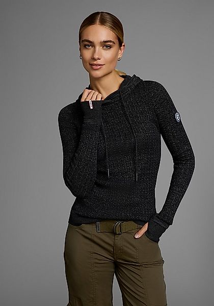 KangaROOS Kapuzenpullover im feinen Zopf-Strick-Design günstig online kaufen