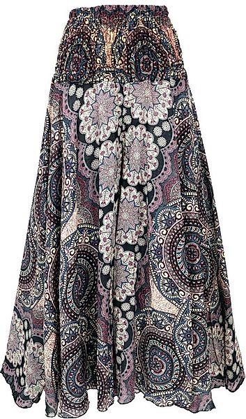 Guru-Shop Relaxhose Palazzohose, weite Boho Sommerhose, Hosenrock,.. altern günstig online kaufen