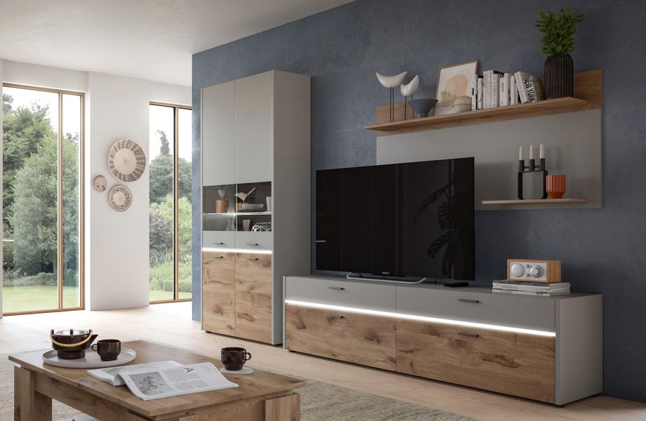 INOSIGN Wandboard "Spezia, Breite 140cm, in Hellgrau, 2 Ablageböden" Wandre günstig online kaufen