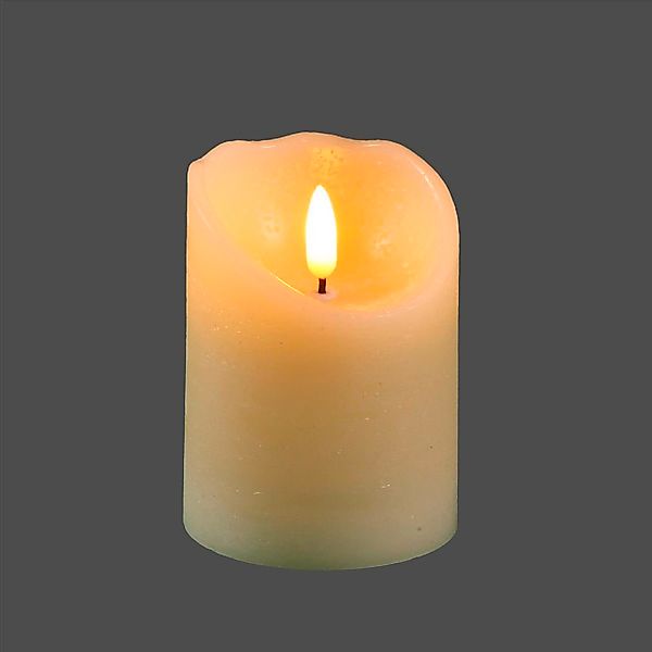 Ambiente Haus LED-Kerze "aus Echtwachs, Ø ca. 7,5 cm, Höhe 10 cm (FB 51018) günstig online kaufen