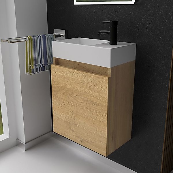 Alpenberger Badmöbel-Set Gäste WC Waschbecken mit günstig online kaufen
