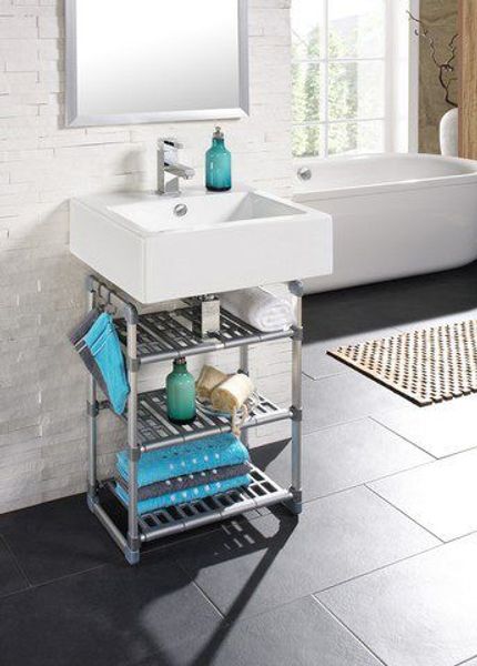 Ruco Standregal, Aluminium/Kunststoff, mit 3 höhenverstellbaren günstig online kaufen