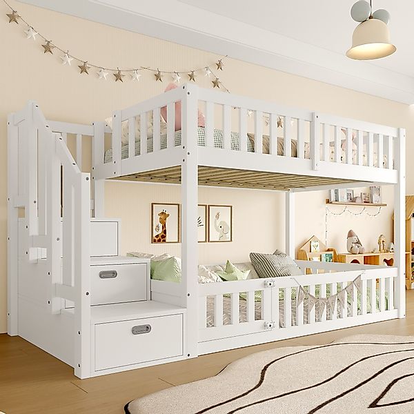 Merax Etagenbett (Hochbett Jugendbett Stockbett, 1-St., günstig online kaufen