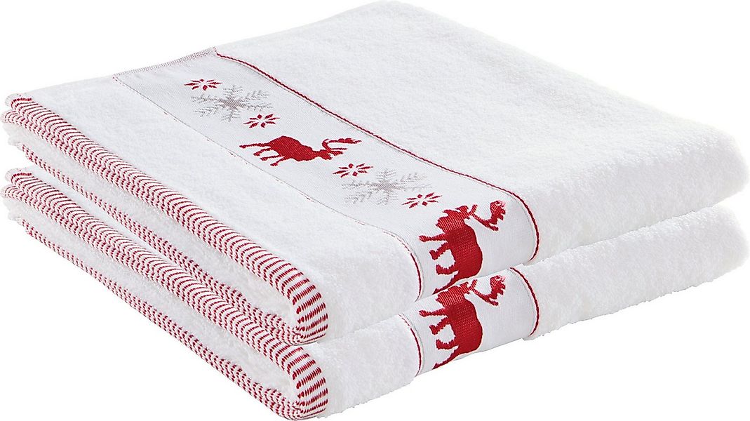 Erwin Müller Handtuch Handtuch 2er-Pack, Frottier, Walk-Frottier Motiv: Elc günstig online kaufen