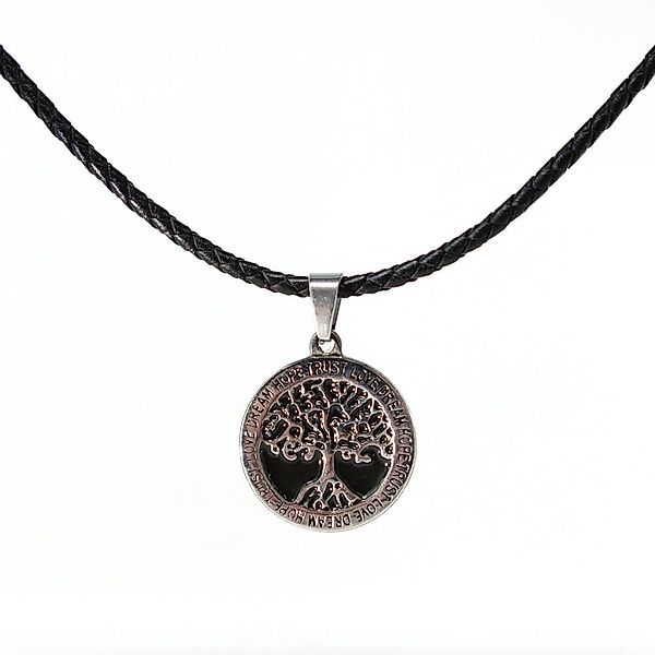 DALMARO Kette mit Anhänger Lederkette Edelstahlkette günstig online kaufen