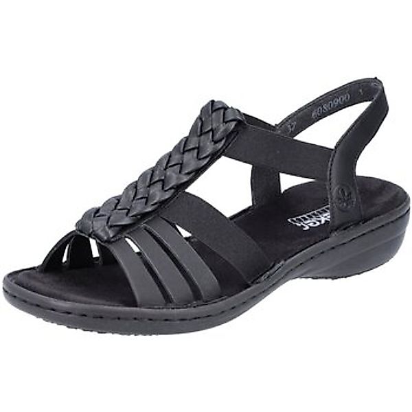 Rieker  Sandalen Sandaletten Schwarz Gummizug 60809-00 00 günstig online kaufen