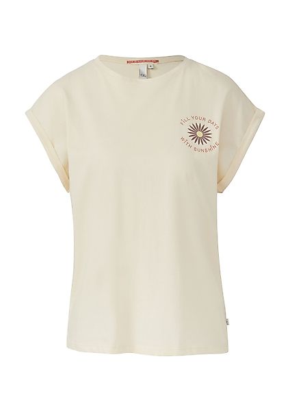 QS Kurzarmshirt T-Shirt Lockeres T- Shirt günstig online kaufen